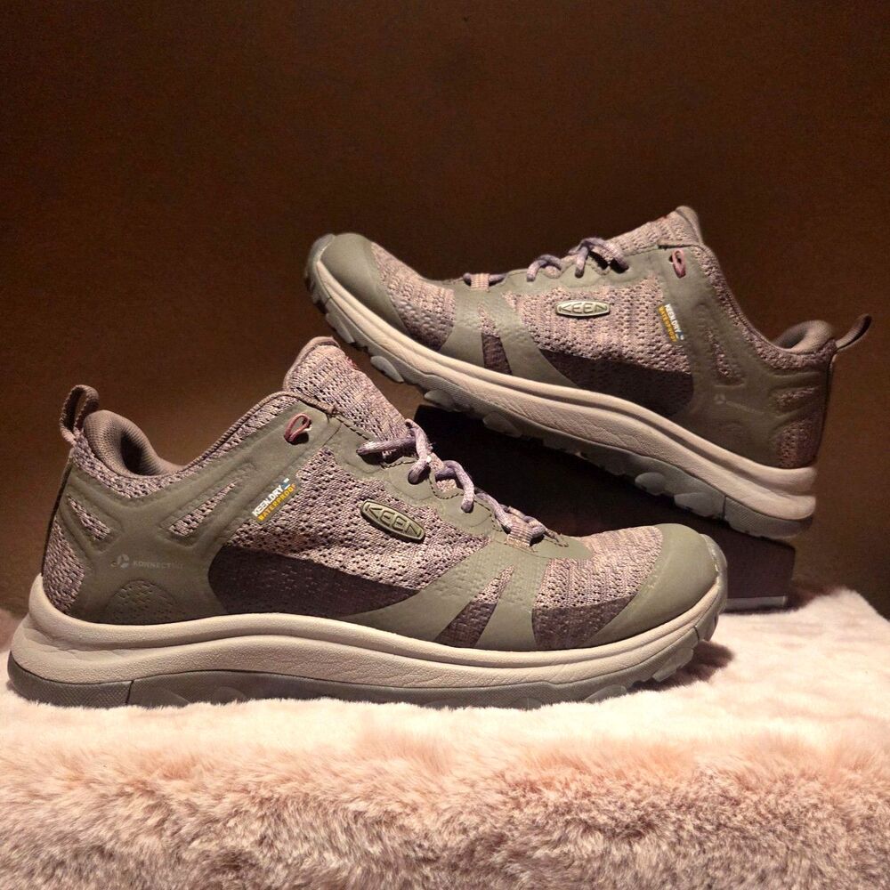 Keen Womens 8.5 Terradora II Waterproof Hiking Shoes Dusty Olive/Nostalgia Rose - Picture 2 of 7